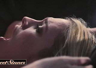 Sweetsinner - Hot blonde babysitter Kenna James fucks betrothed bloke