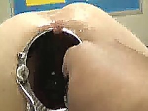 चौंकाने वाली गुदा वीक्षक भारी और fisting