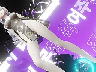 Gadis Anime Seksi Menari + Melepaskan Pakaian Secara Bertahap (HENTAI 3D)