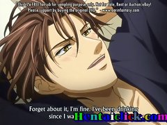 เซ็กซี่กล้ามเนื้อ hentai ไม่ยอมใครง่ายๆเกย์ชายนอนอยู่บนเตียง