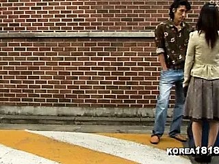 Hideous Korean beggar gets far dear one hot Korean sweeping